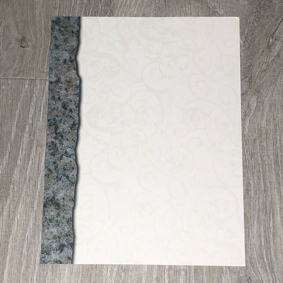 $5 GEOGRAPHICS Granite Stone Border Resume Paper Matching Envelopes Set - Picture 4 of 11